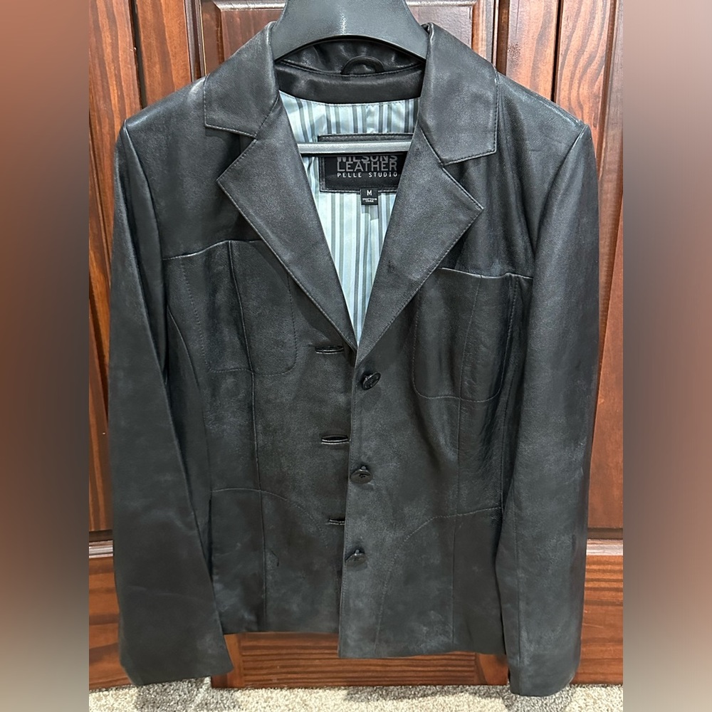 Wilson Leather women’s leather jacket. Women’s size medium